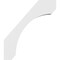Ekena Millwork 4-in. W x 28-in. D x 32-in. H Legacy Architectural Grade PVC Knee Brace BRCP04X28X32LEC - alternate 4